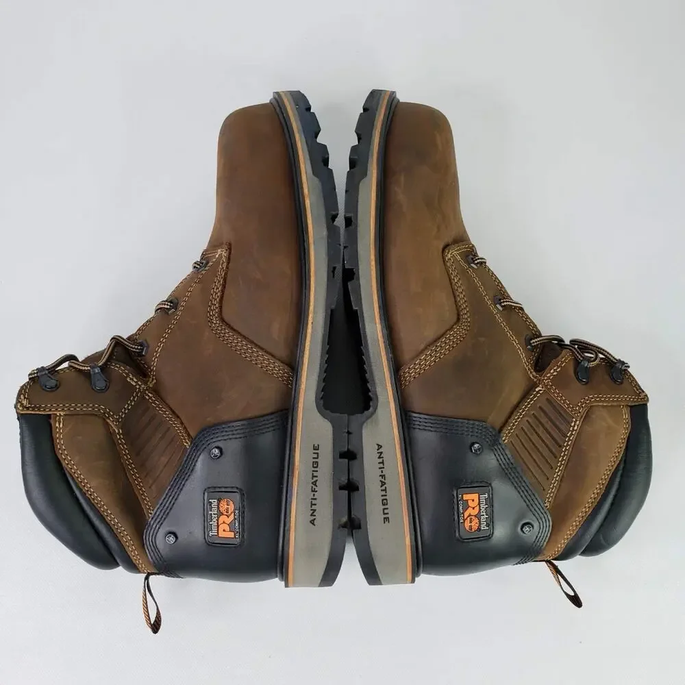 Timberland Pro Men's Ballast Steel Toe Ankle Boots Mocha Brown Size 11.5 W Alloy